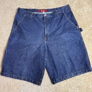 Vintage Guess Mens Baggy Denim Carpenter Jean Shorts Jorts Sz 40 Y2K 90s Skater